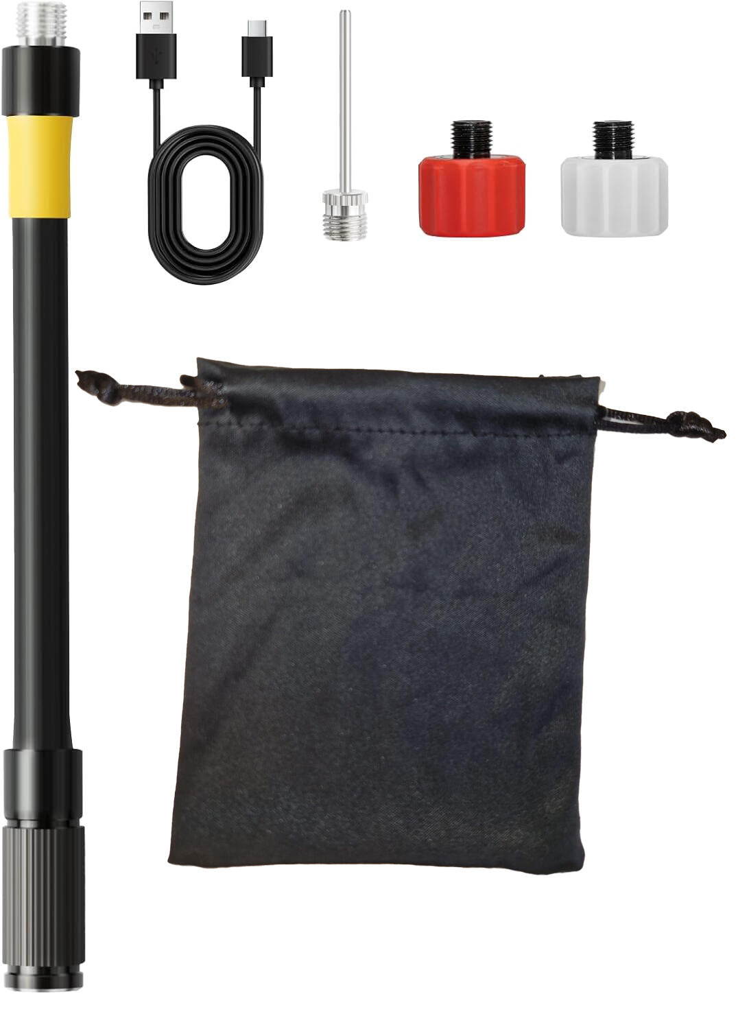 Bomba elétrica para bicicleta AirGo - Mini compressor de ar - Todas as válvulas 2/2