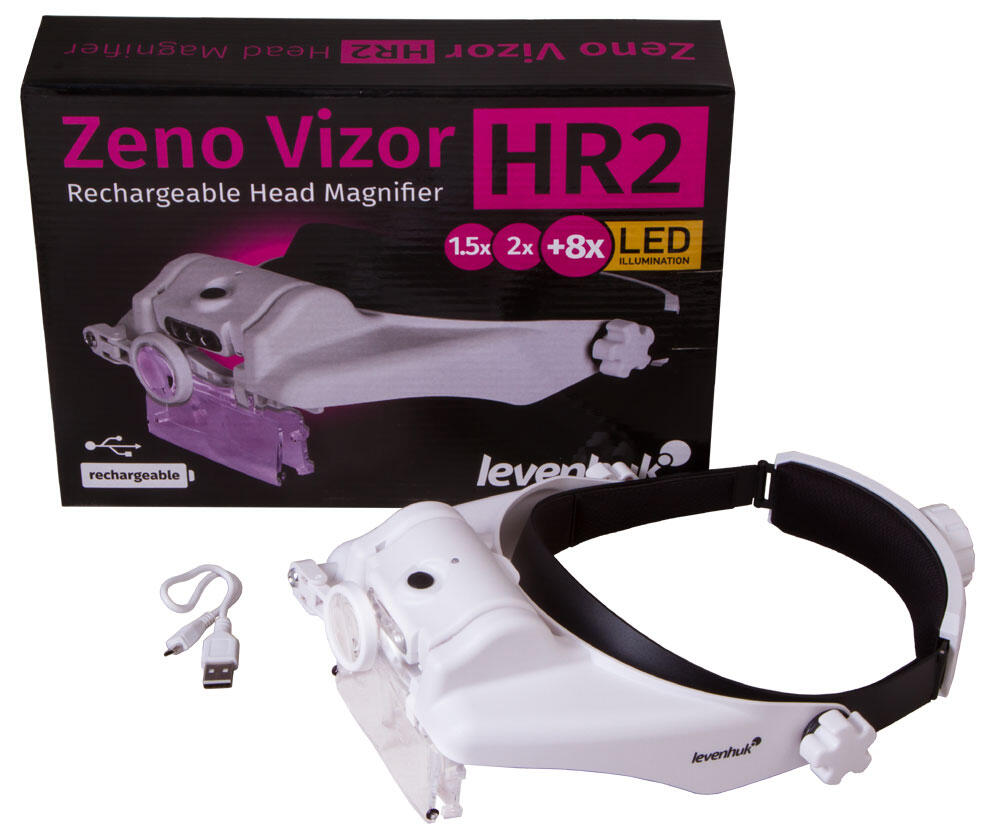 Lupa frontal recargable Levenhuk Zeno Vizor HR2 2/7