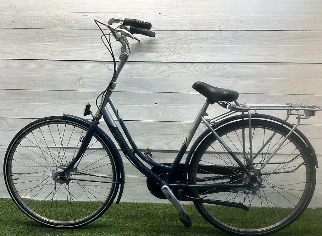 Gazelle stadsfiets (pre-owned), zwart - 28", met verlichting en standaard. 3/3