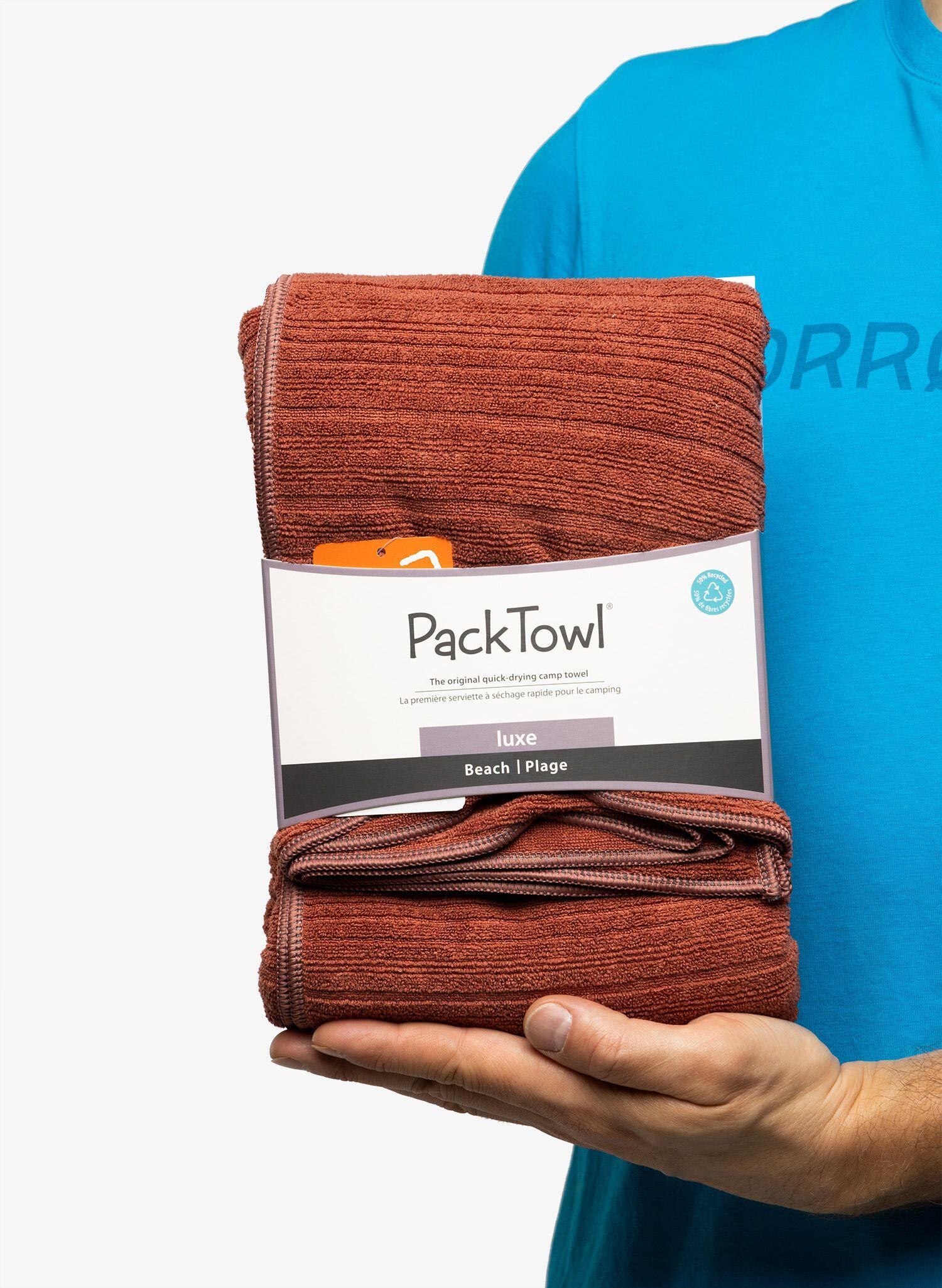 Ręcznik szybkoschnący PackTowl Luxe Beach - terracotta 6/6