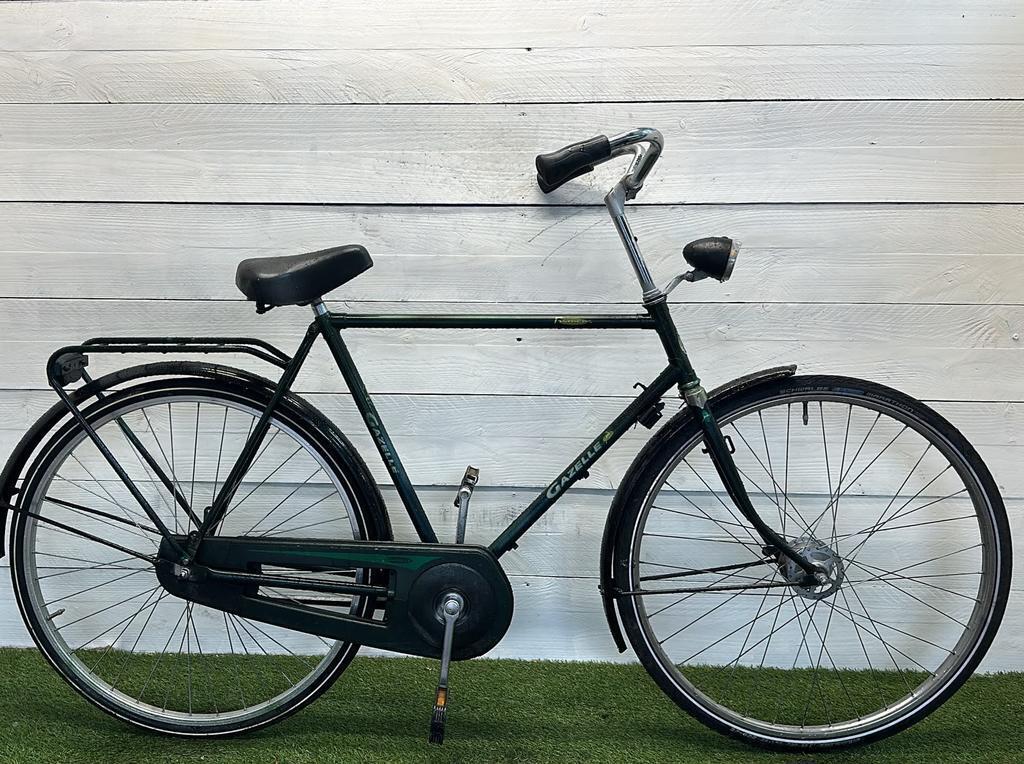 Gazelle stadsfiets, zwart - 28" - met standaard 1/3