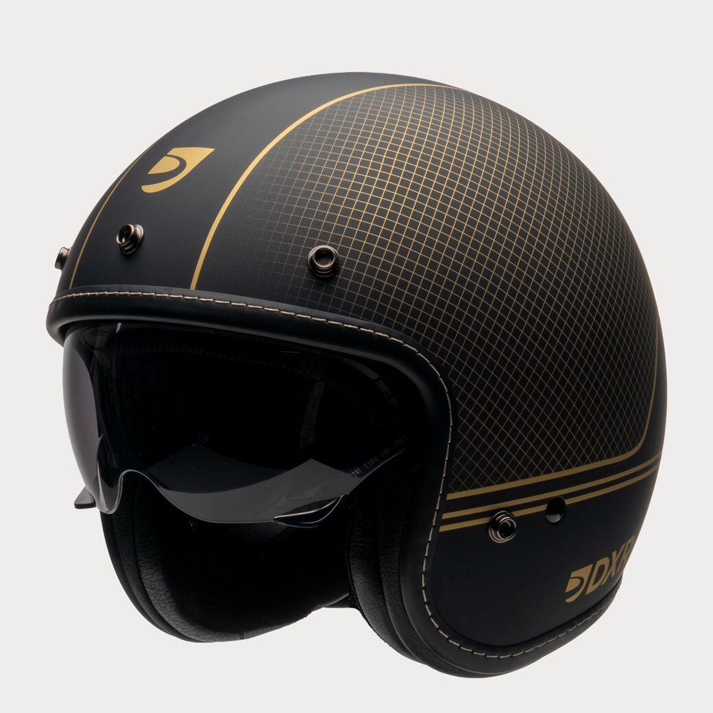 MOTOBLOUZ Casque JET ELEMENT SUGAR HILL Black pour Scooter Vélo Trottinette 5/7