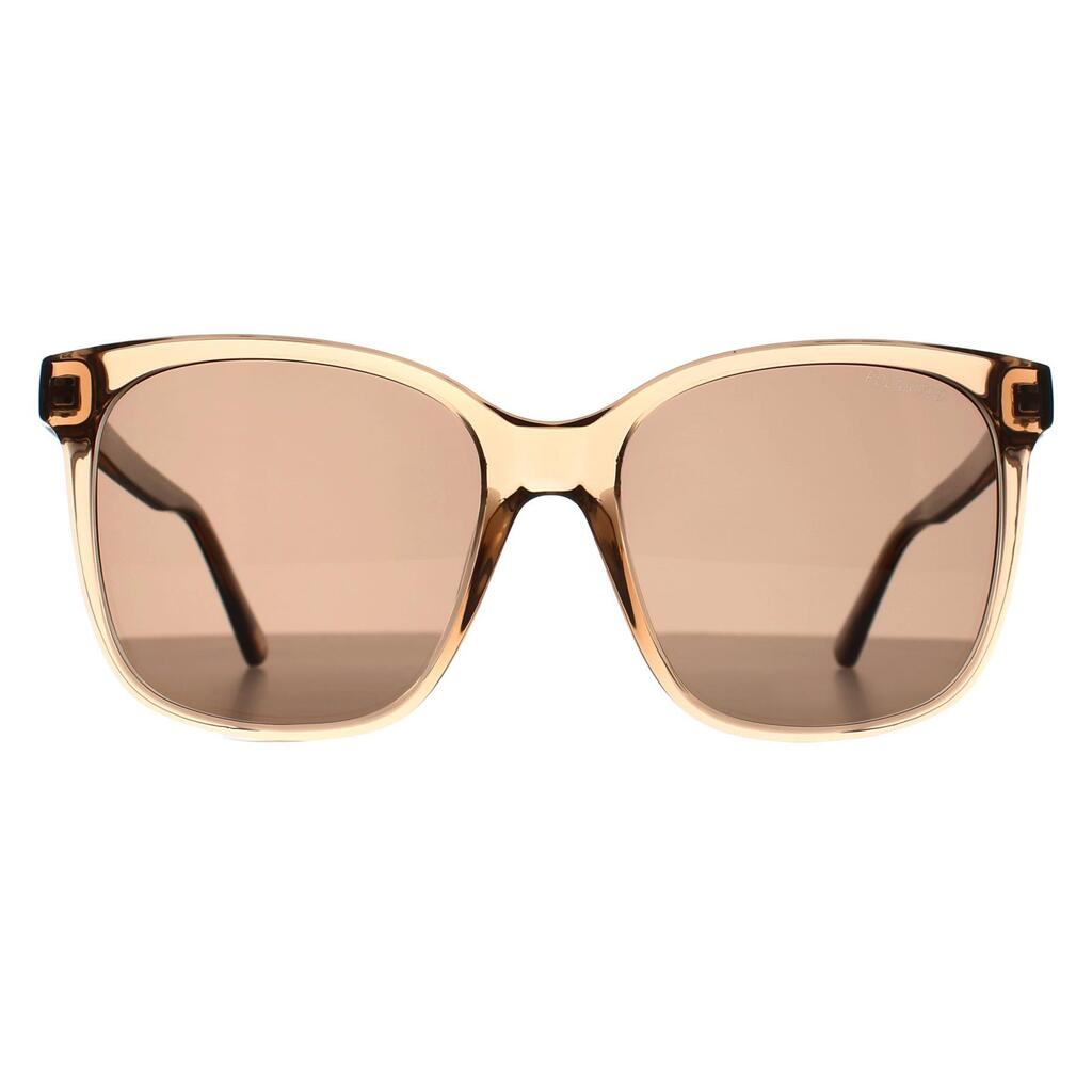 Skechers Square Womens Transparent Light Brown Brown Polarized SE6295