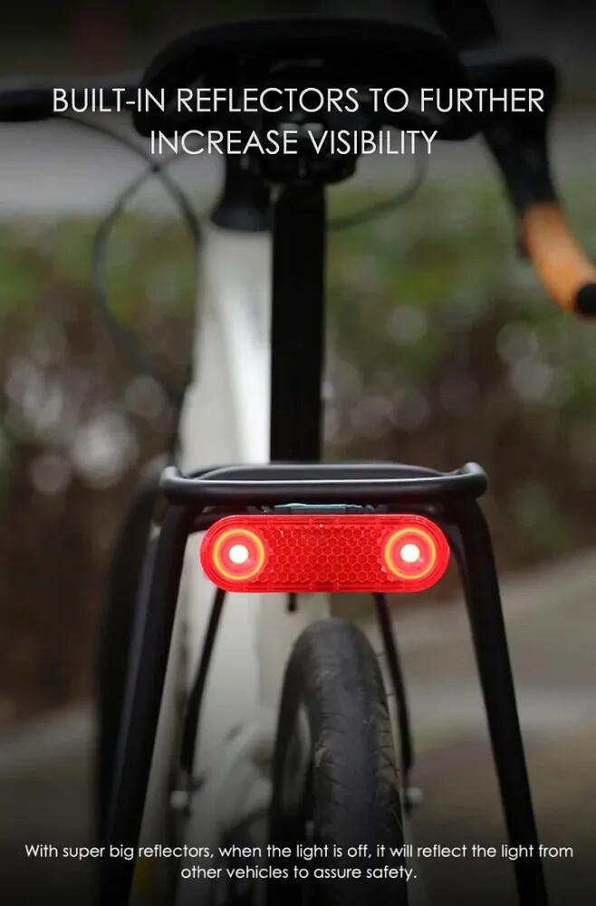 Zadní cyklistické světlo Gaciron W12BR-200 3/6