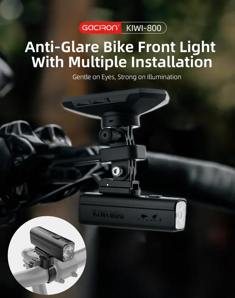 Přední cyklistická svítilna Gaciron Kiwi-800 2/5