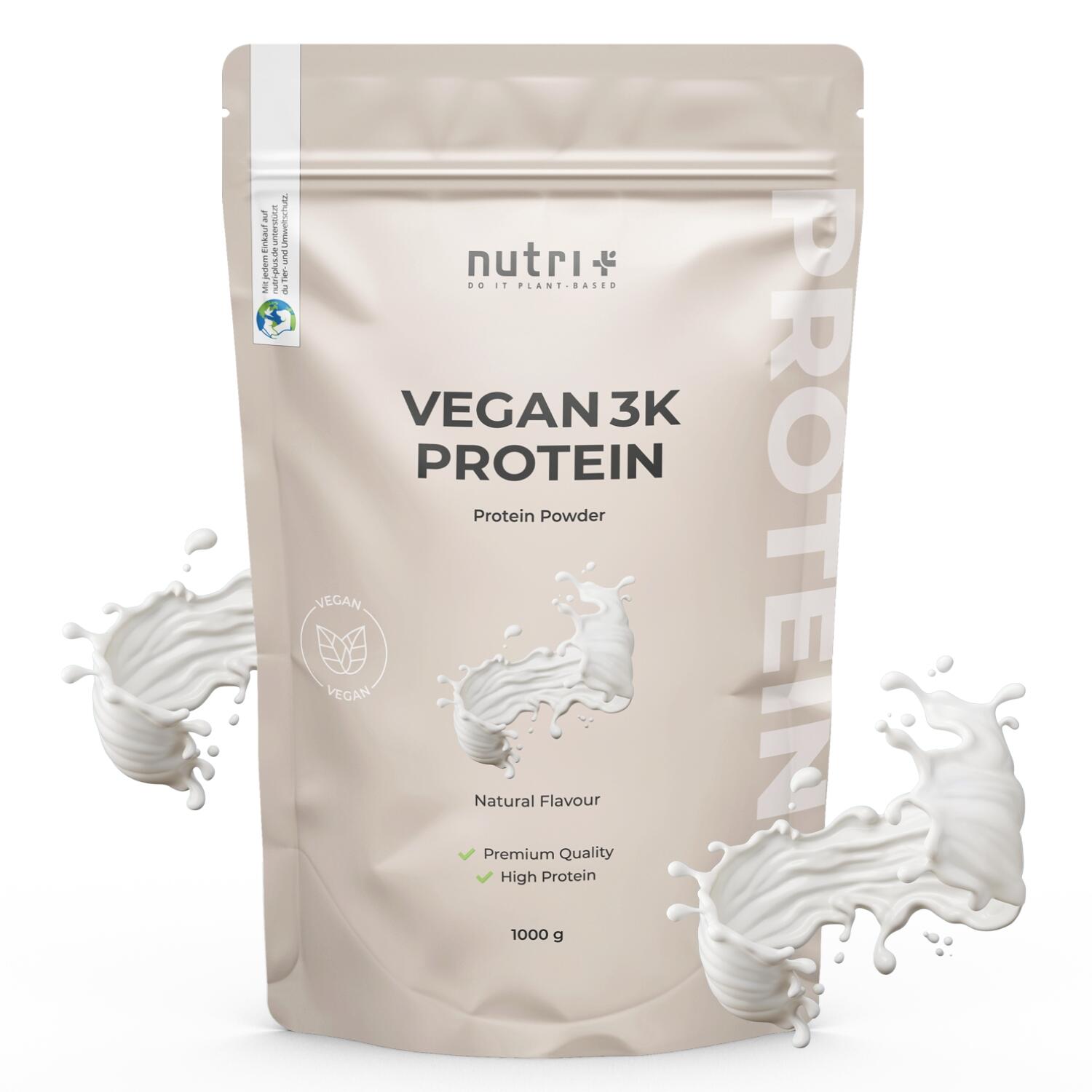 Proteinpulver 3K Natural - 1000g 1/5