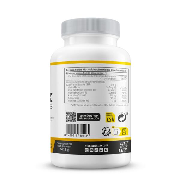 Complesso di vitamine B DSM® (Complesso di vitamine del gruppo B) - 120 capsule 3/5