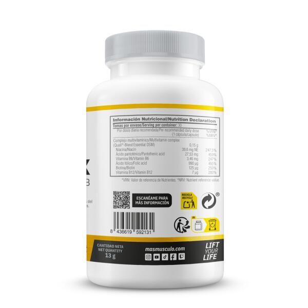 Complesso di vitamine B DSM® (Complesso di vitamine del gruppo B) - 30 capsule 3/5