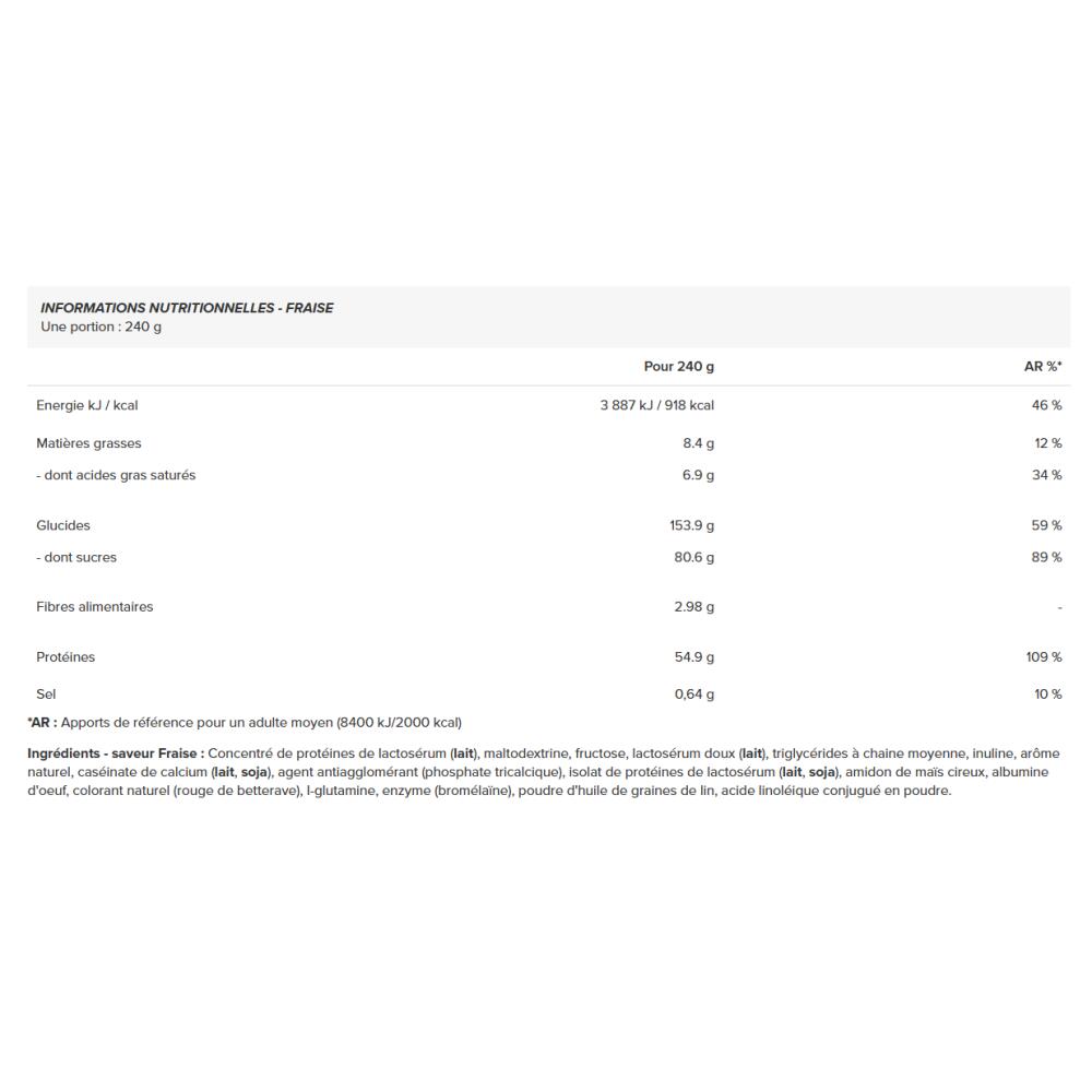 Gainers | Critical Mass Original (6kg) | Fraise 2/2