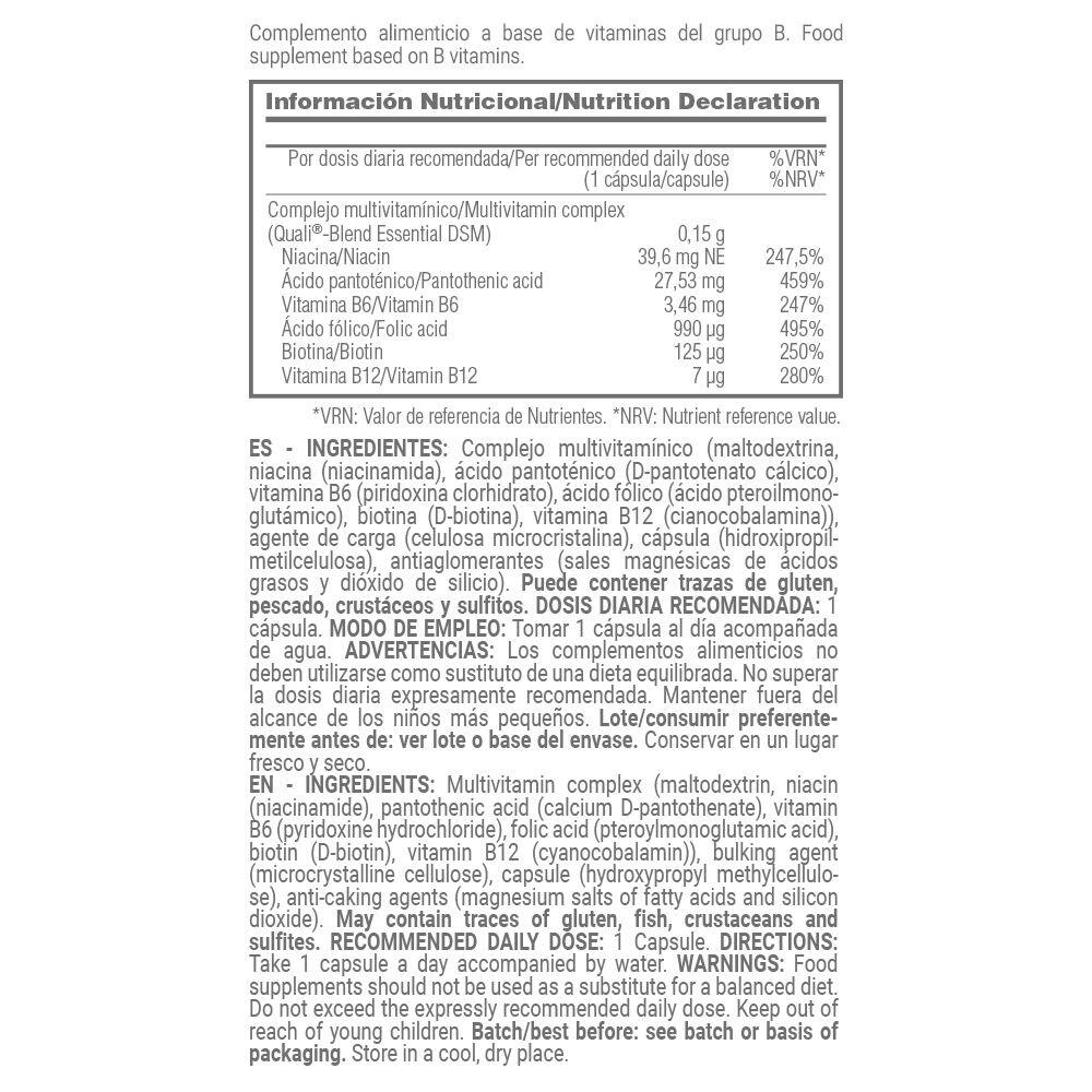 Complesso di vitamine B DSM® (Complesso di vitamine del gruppo B) - 120 capsule 4/5