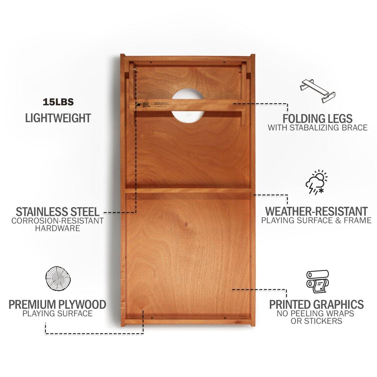 2x plansze do gry w cornhole (60 x 120 cm) 2/7
