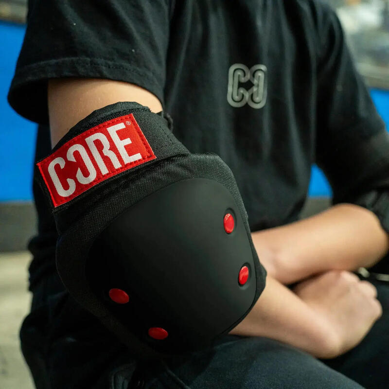 Protecii CORE Set Protectie Skate 3 buc Negru Rosu