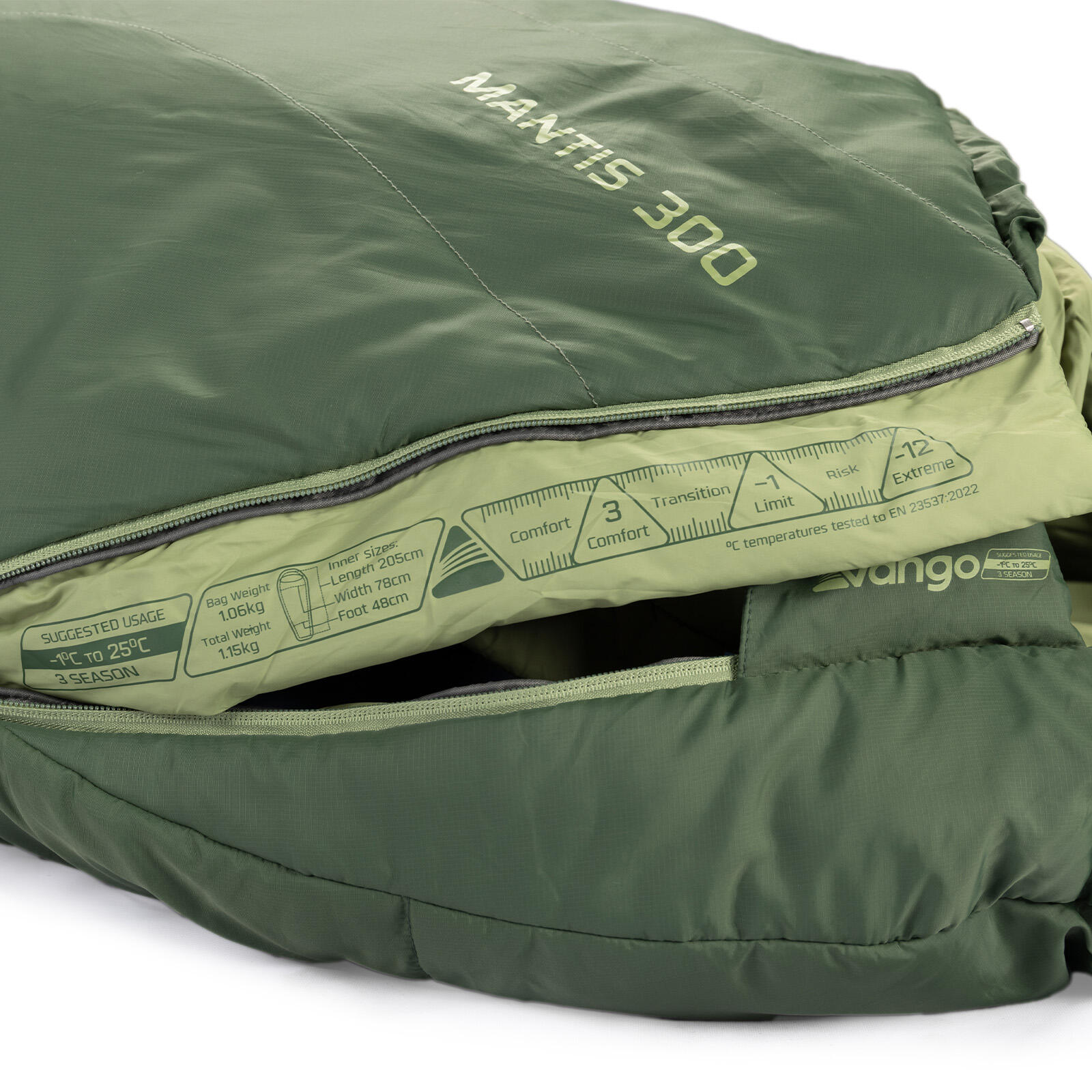 Sac de couchage momie Mantis 300 trekking été automne léger 1,3 kg 4/7