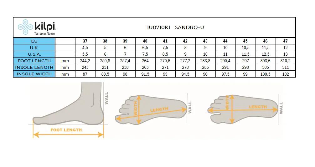 Sandales de randonnée unisexes Kilpi SANDRO-U 7/7
