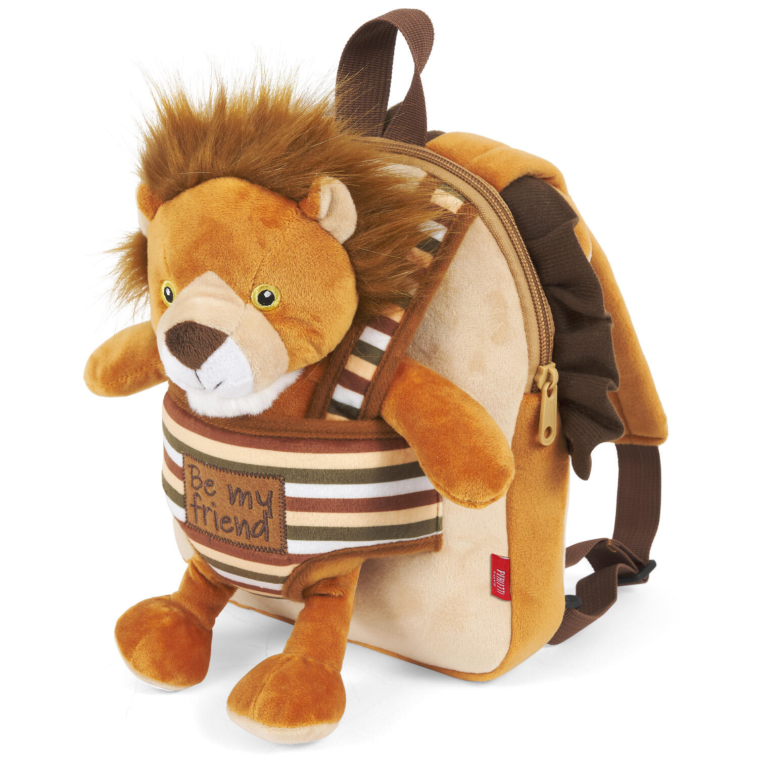 Wenderucksack mit Plüsch Perletti Lenny Lion 2/7