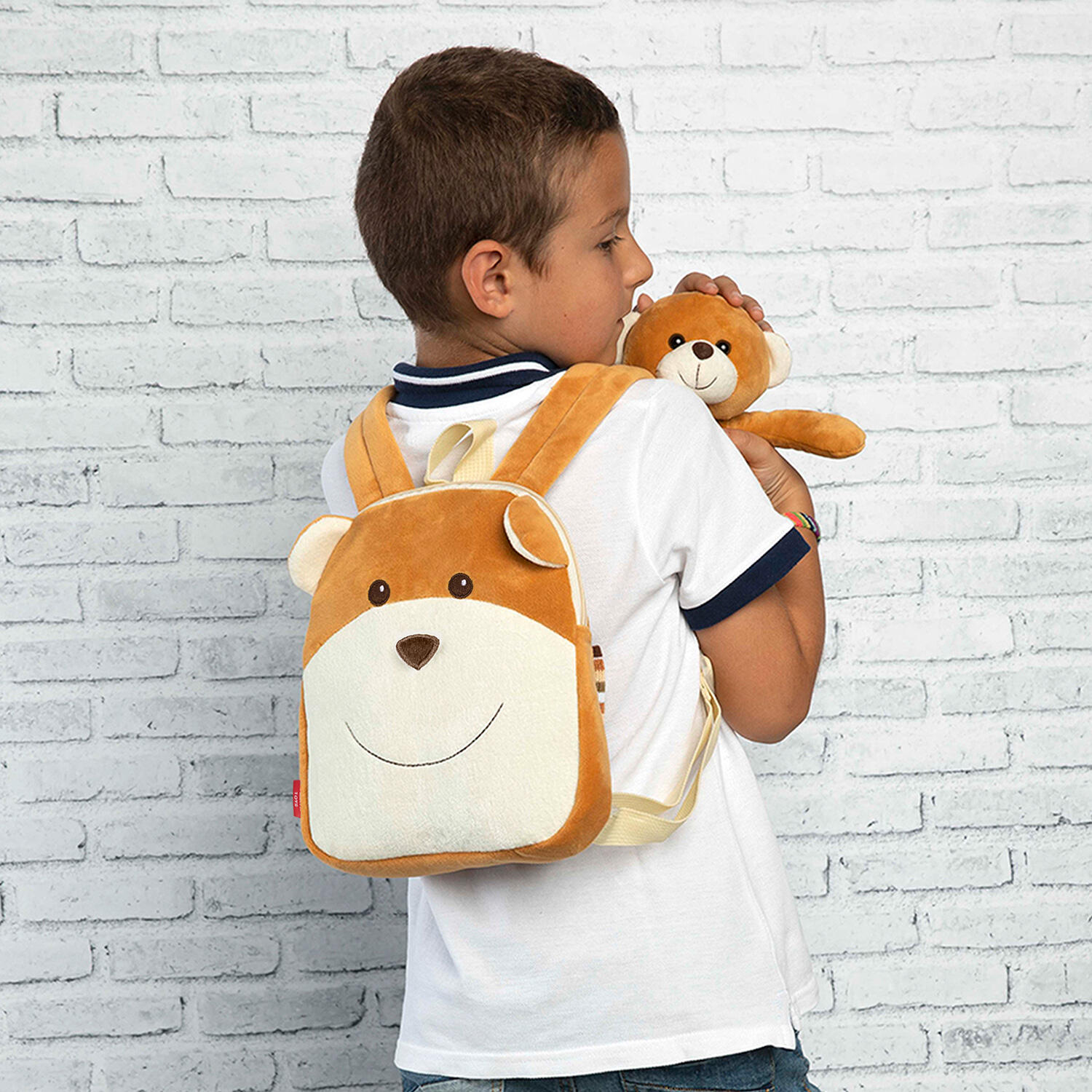 Rucksack mit Plüsch Kind Perletti 5/6