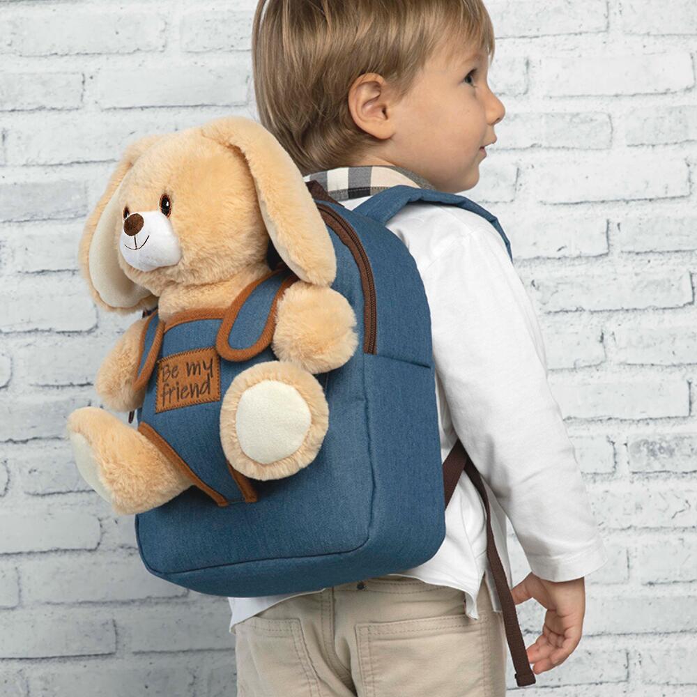 Zaino in Denim con Peluche Coniglietto 7/7