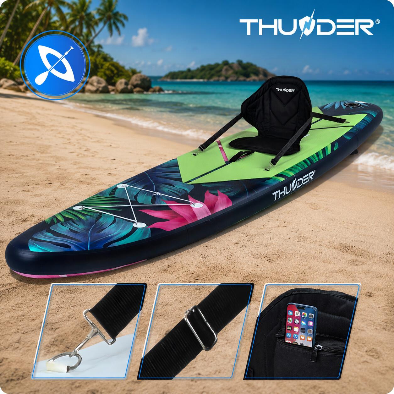 Opblaasbaar SUP-board met accessoires THUNDER TROPI 320cm 3/8