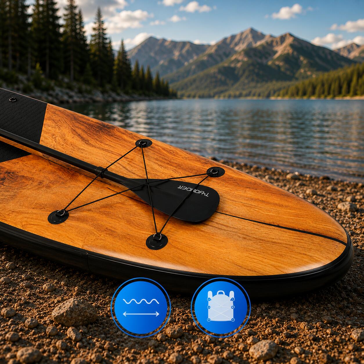 Paddleboard Design Holz 320cm 5/5