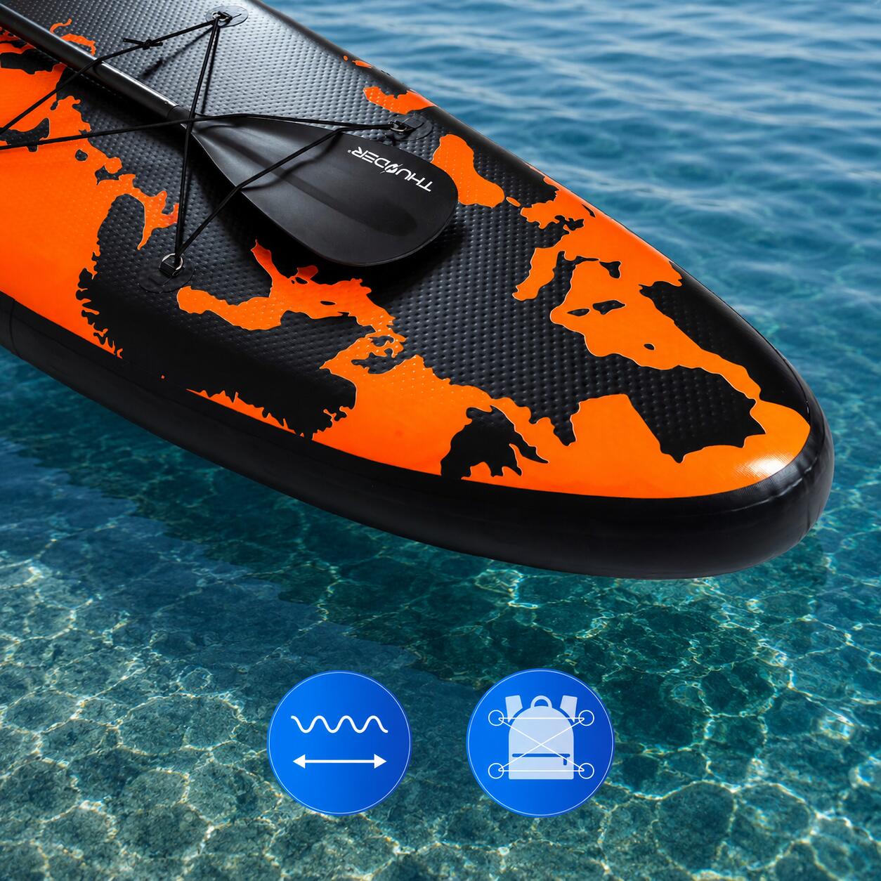 Prancha de SUP insuflável com acessórios THUNDER EARTH 365cm 6/8