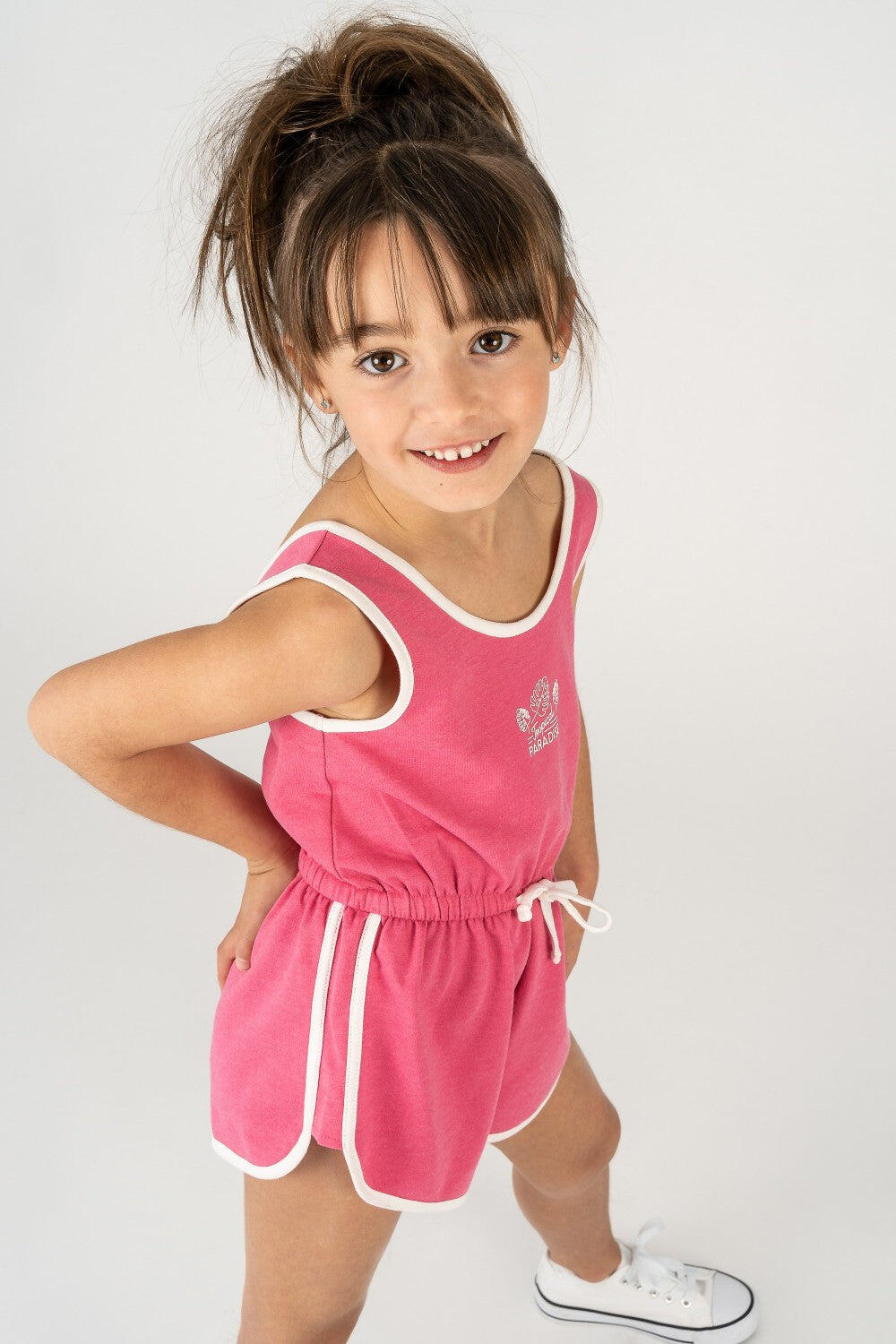 Mono niña fucsia verano 2/5