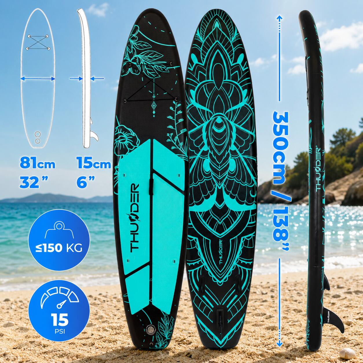 Tavola SUP Thunder Sup MOTH-MINT 350 2/7