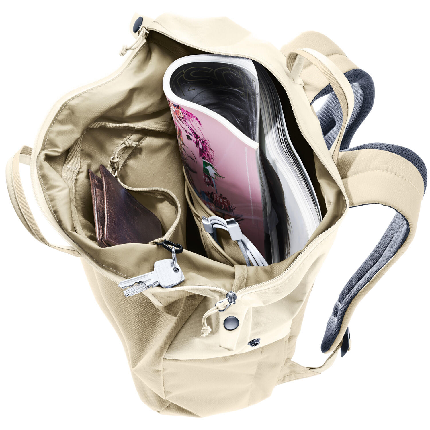 Zaino urbano Deuter Vista Desert Bone ergonomico 25L con scomparto porta PC 6/7