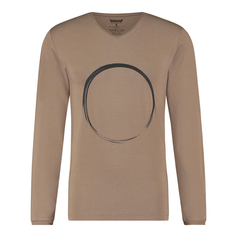 T-shirt Yoga Rudra Zen manches longues - Inca Cacao - Renegade Guru