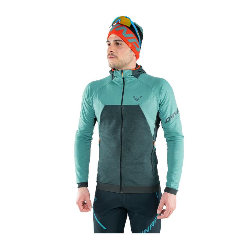 Veste polaire laine mérinos homme - Bleu clair, XL 2/4