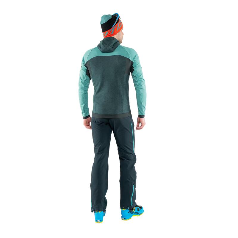 Veste polaire laine mérinos homme - Bleu clair, XL 4/4