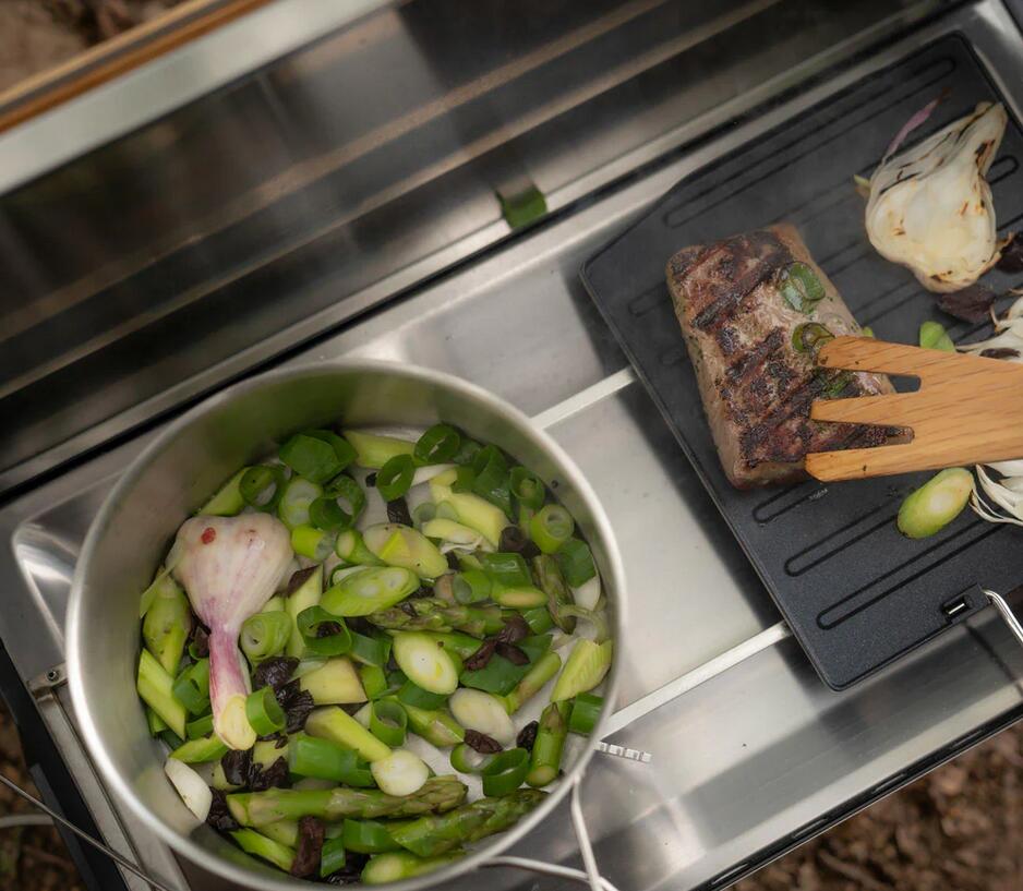 Campfire Griddle Plate Primus - Plaque de cuisson inox pour extérieur 5/5