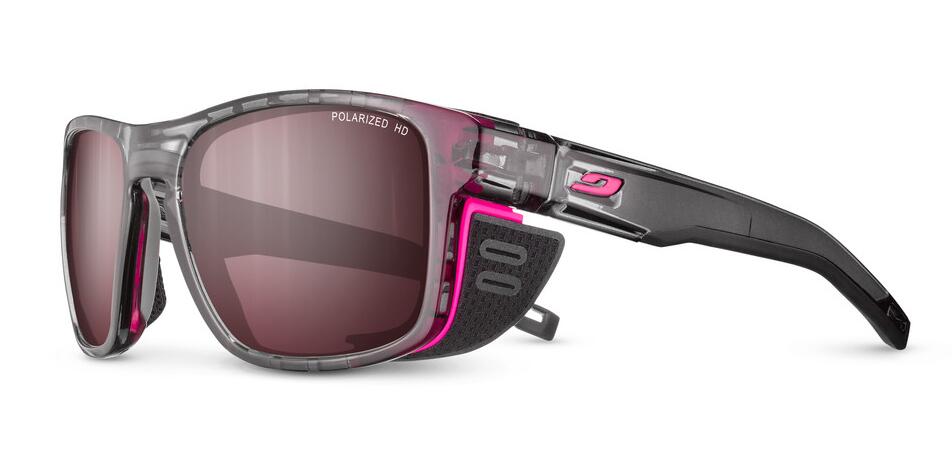 Okulary z polaryzacją Julbo Shield M - SP Polarized 3 HD - grey tranlu/pink 4/4