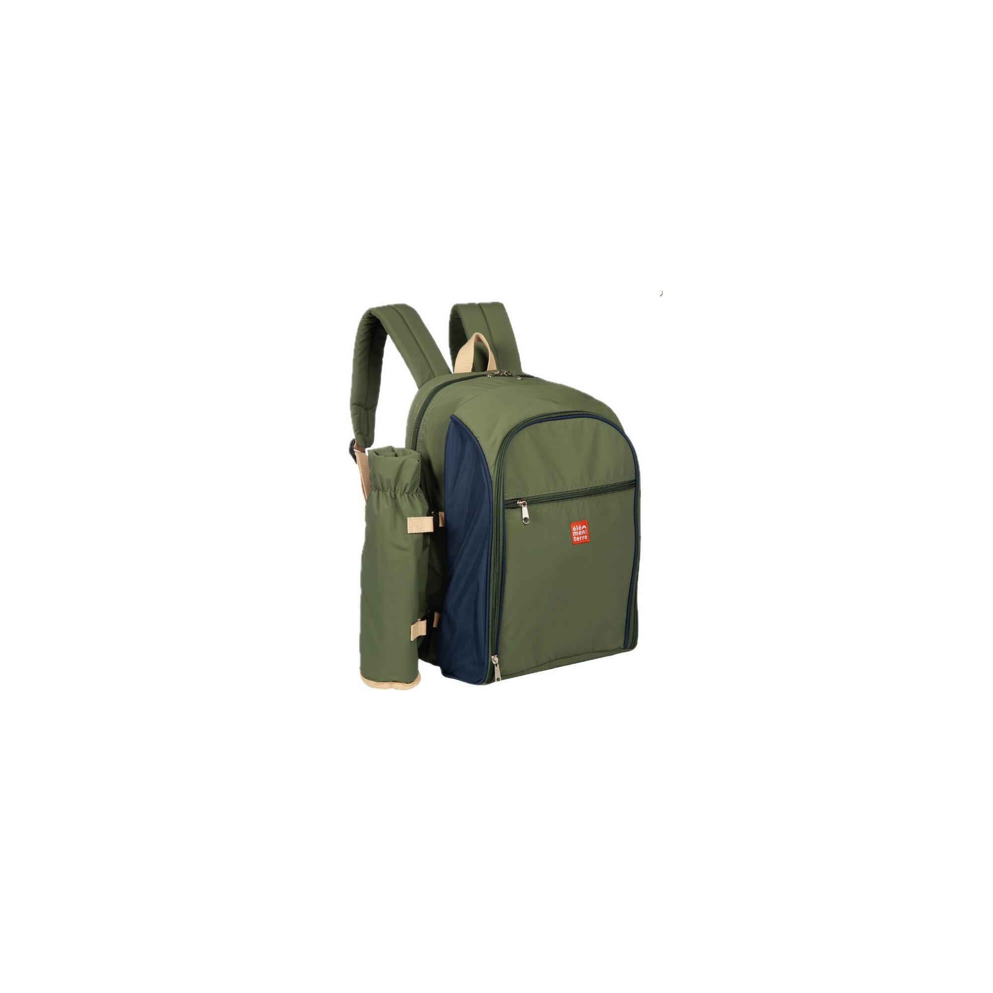 Sac à dos isotherme avec vaisselle Elementerre Chillex Vert