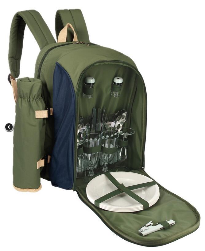 Sac à dos isotherme avec vaisselle Elementerre Chillex Vert 4/5