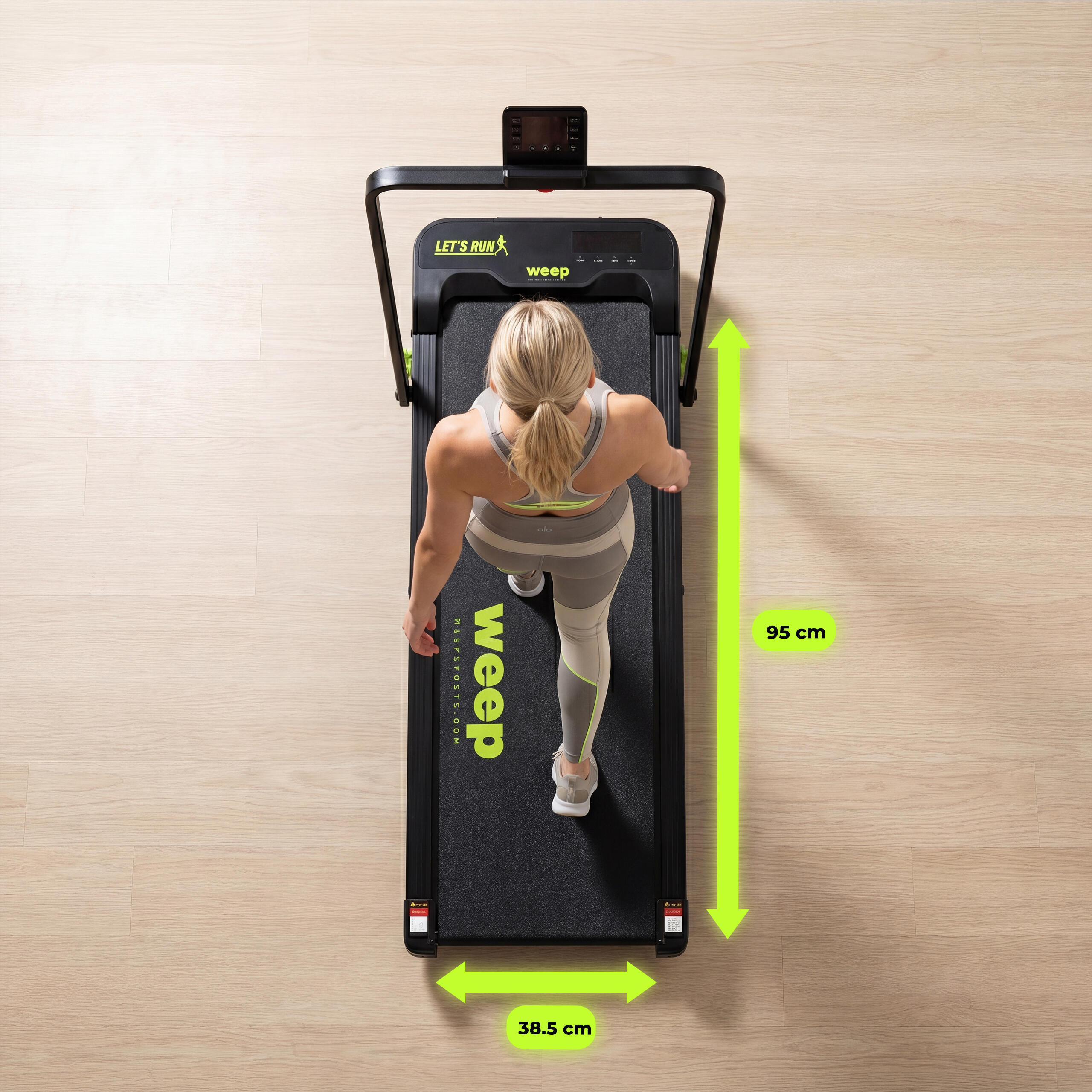 Bieżnia Elektryczna Składana pod Łóżko Biurko Weep STEP ST200H 2w1 Fit Show APP 6/7