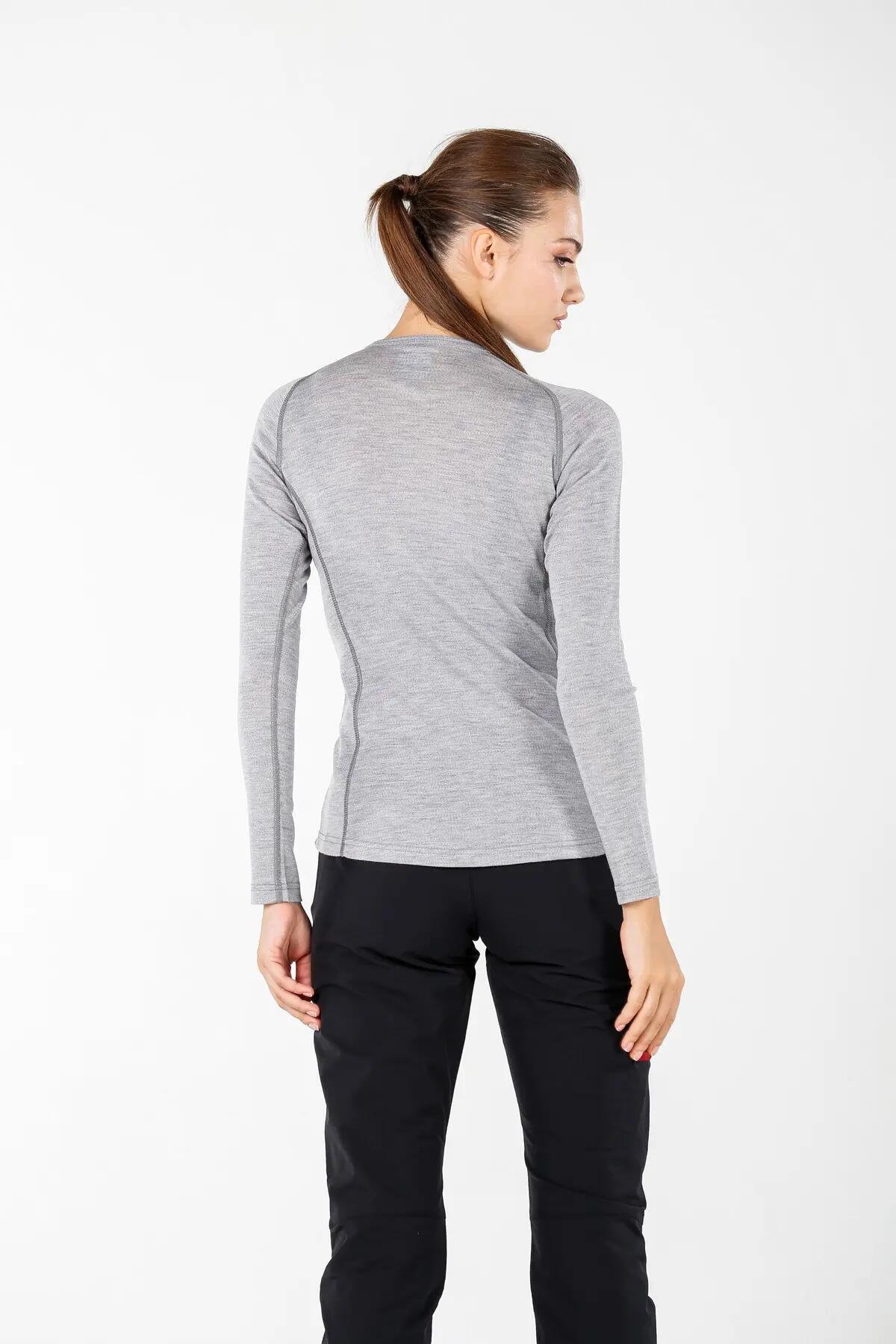 Alize - damska koszulka termoaktywna 100% merino (195 g/m²) S, Szary 3/3