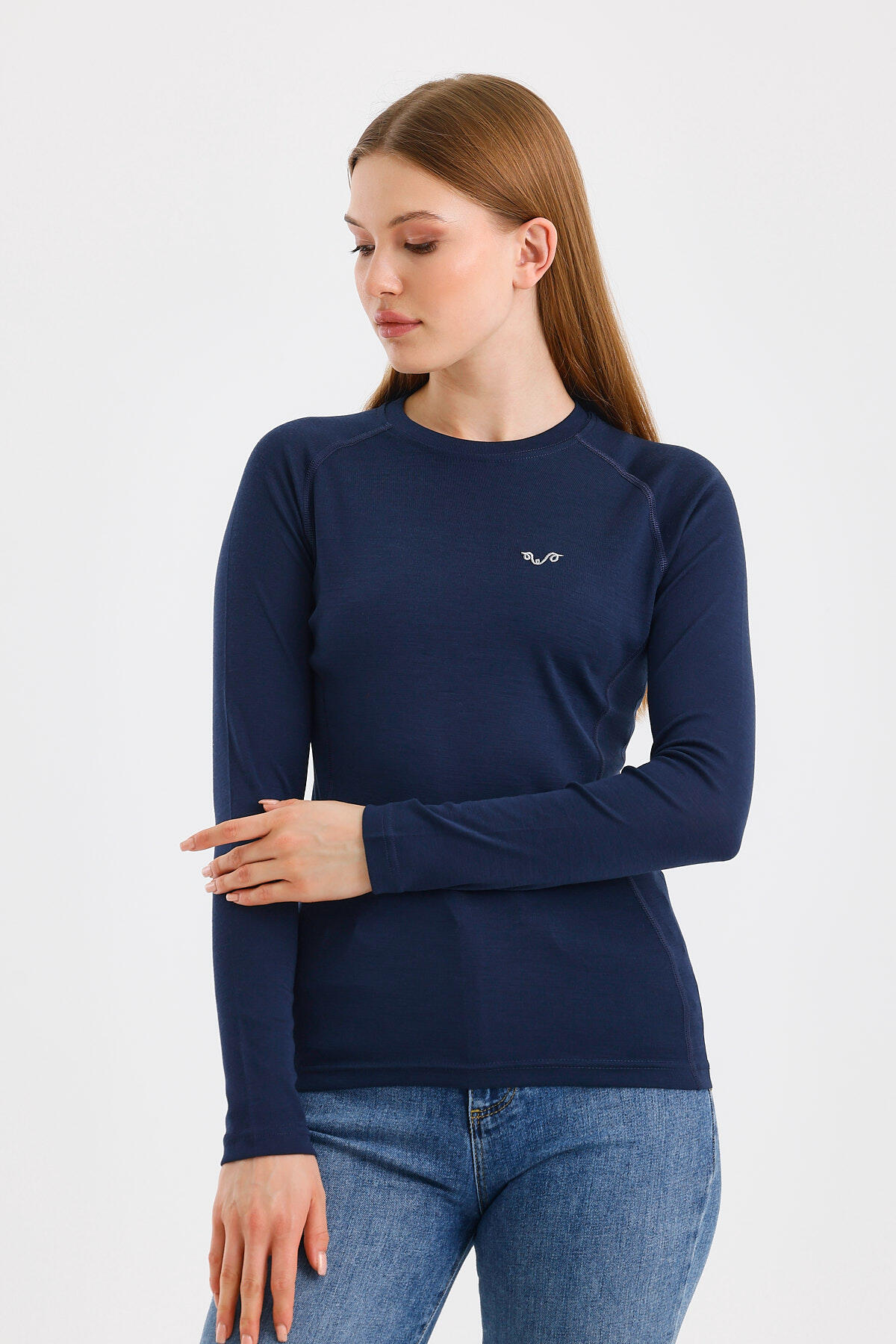 Alize - damska koszulka termoaktywna 100% merino (195 g/m²) L, Granatowy 2/4