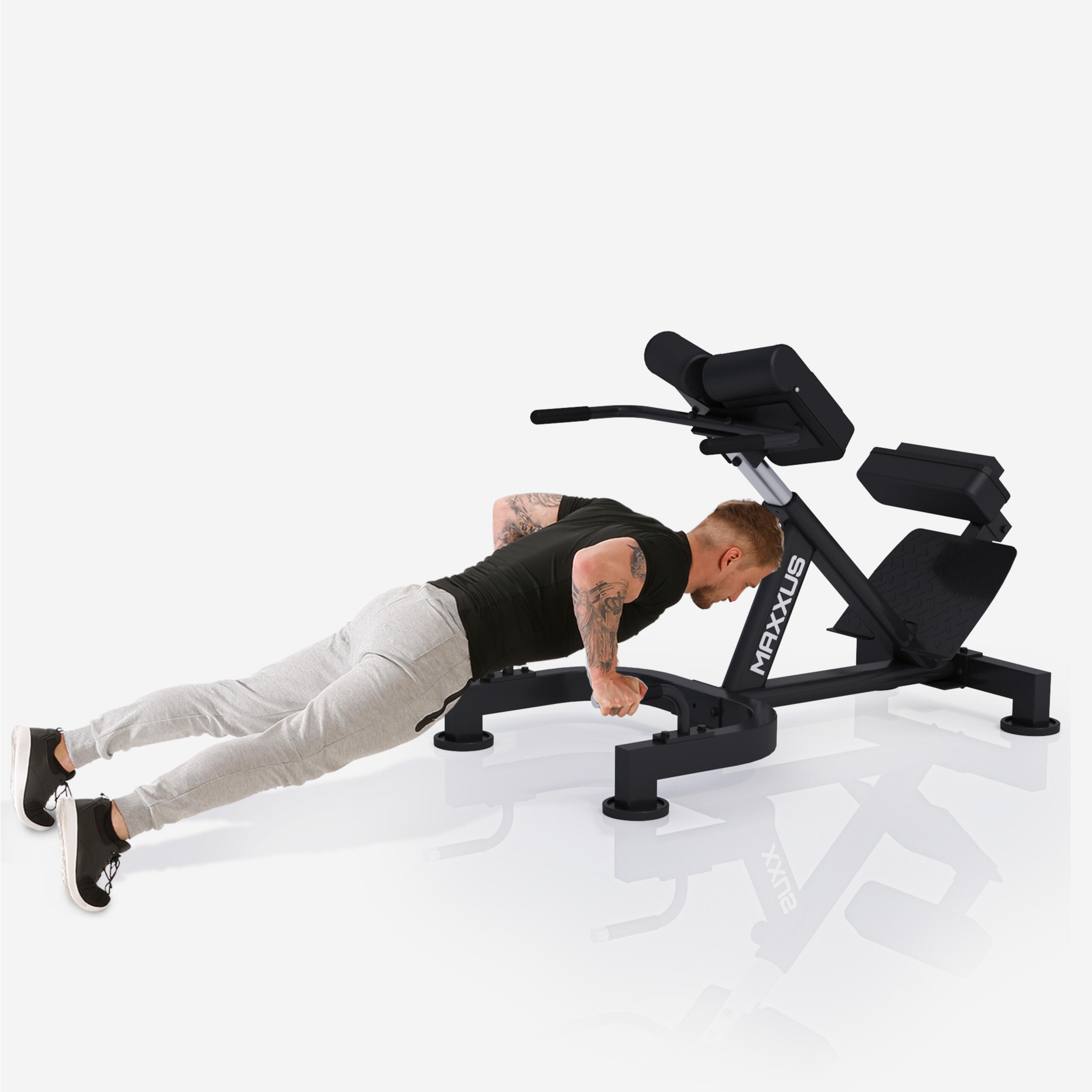 MAXXUS Hyperextensie bank PRO - Rugtrainer - Belastbaar tot 180 kg 5/7