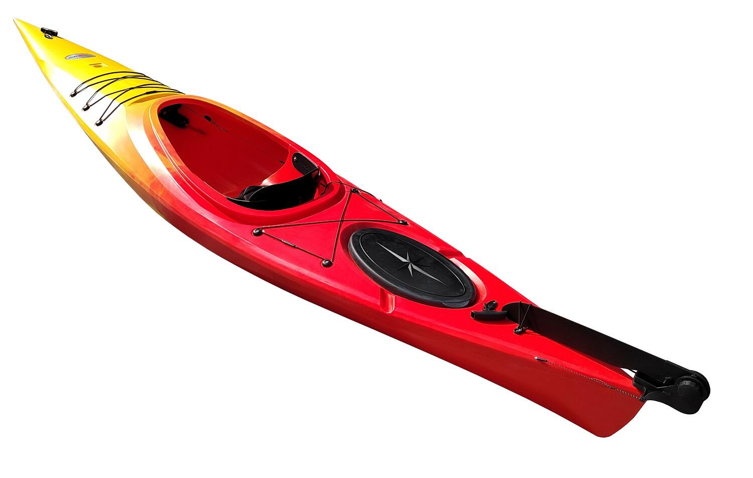 Kajak jednoosobowy turystyczny do pływania Scorpio kayak Touring 350 HD + ster 4/6