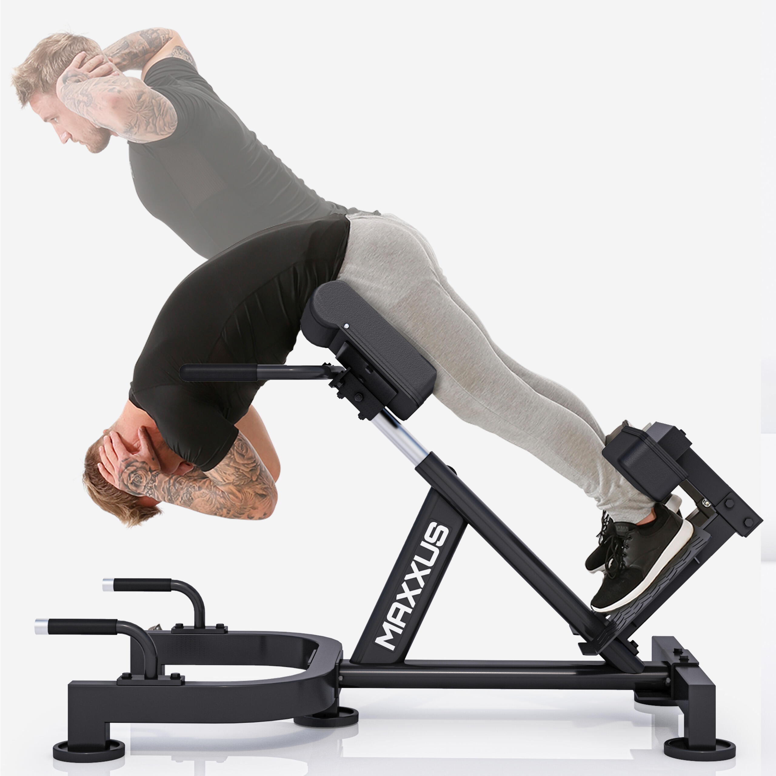 MAXXUS Hyperextensie bank PRO - Rugtrainer - Belastbaar tot 180 kg 4/7