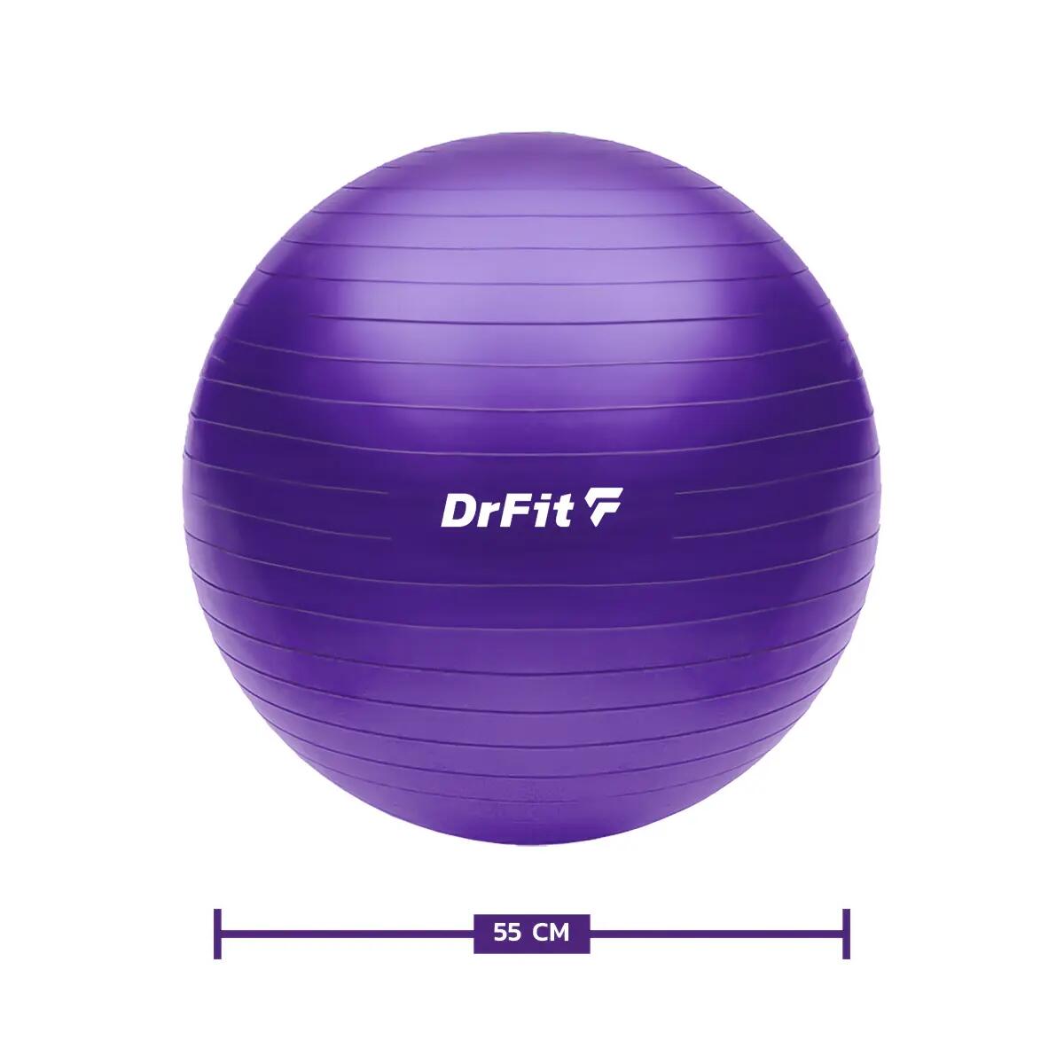 Piłka gimnastyczna gym ball do ćwiczeń gimnastycznych i fitness z pompką DrFit 3/7