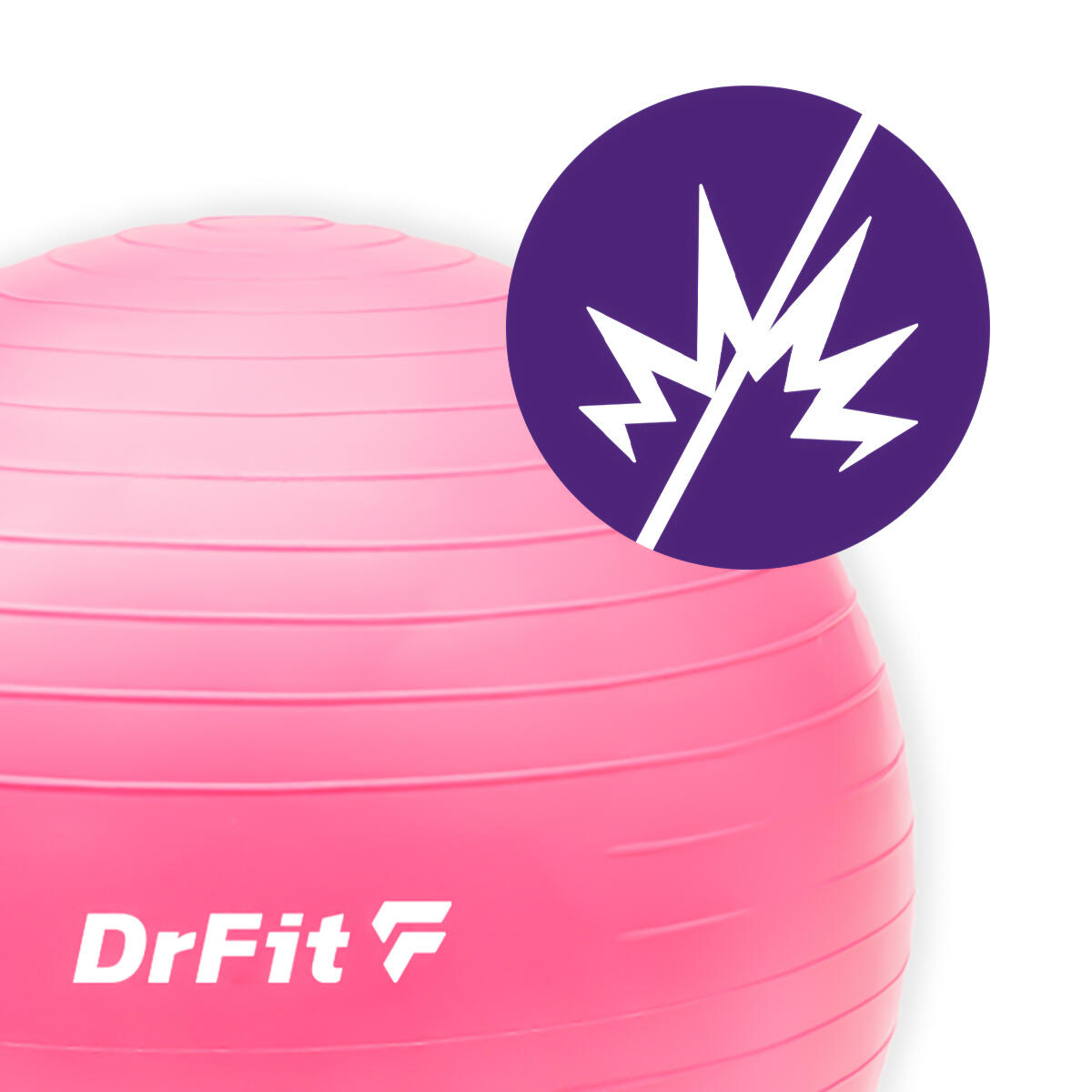 Piłka gimnastyczna gym ball do ćwiczeń gimnastycznych i fitness z pompką DrFit 4/7