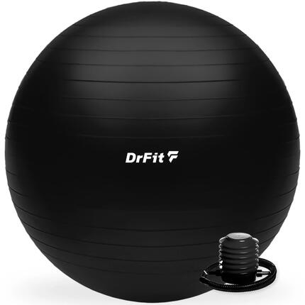Piłka gimnastyczna gym ball do ćwiczeń gimnastycznych i fitness z pompką DrFit