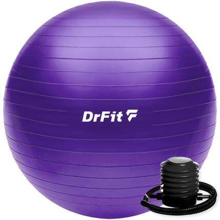 Piłka gimnastyczna gym ball do ćwiczeń gimnastycznych i fitness z pompką DrFit