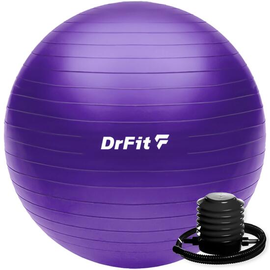 Piłka gimnastyczna gym ball do ćwiczeń gimnastycznych i fitness z pompką DrFit
