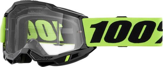Maske 100 % Accuri 2 Neon Yellow/Klarglas