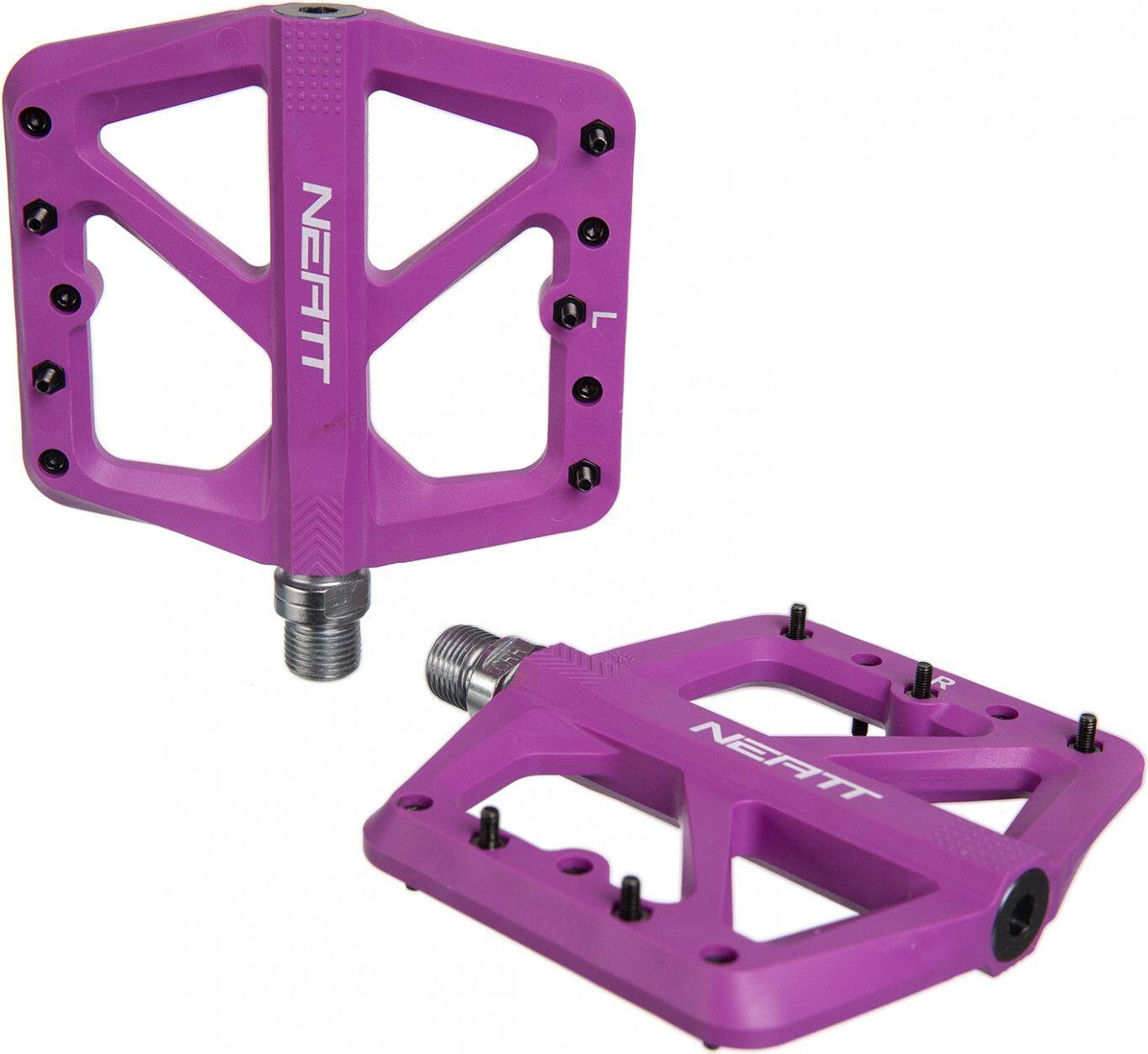 Paar Neatt Composite 5-Pin Lila Flat Pedale 2/2