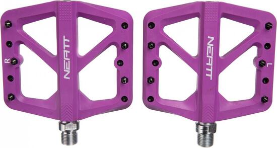 Paar Neatt Composite 5-Pin Lila Flat Pedale