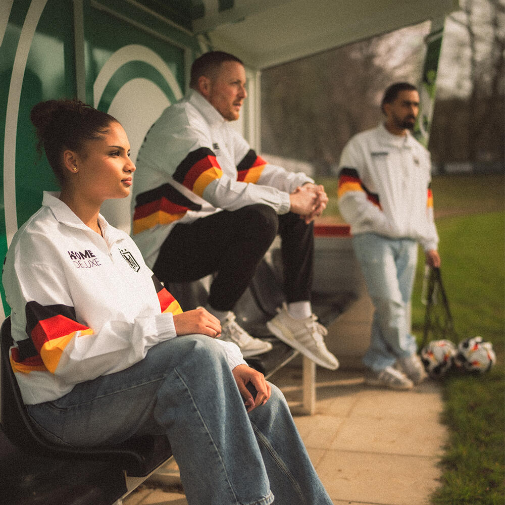 Witte trainingsjas Duitsland - Maat: M 4/7