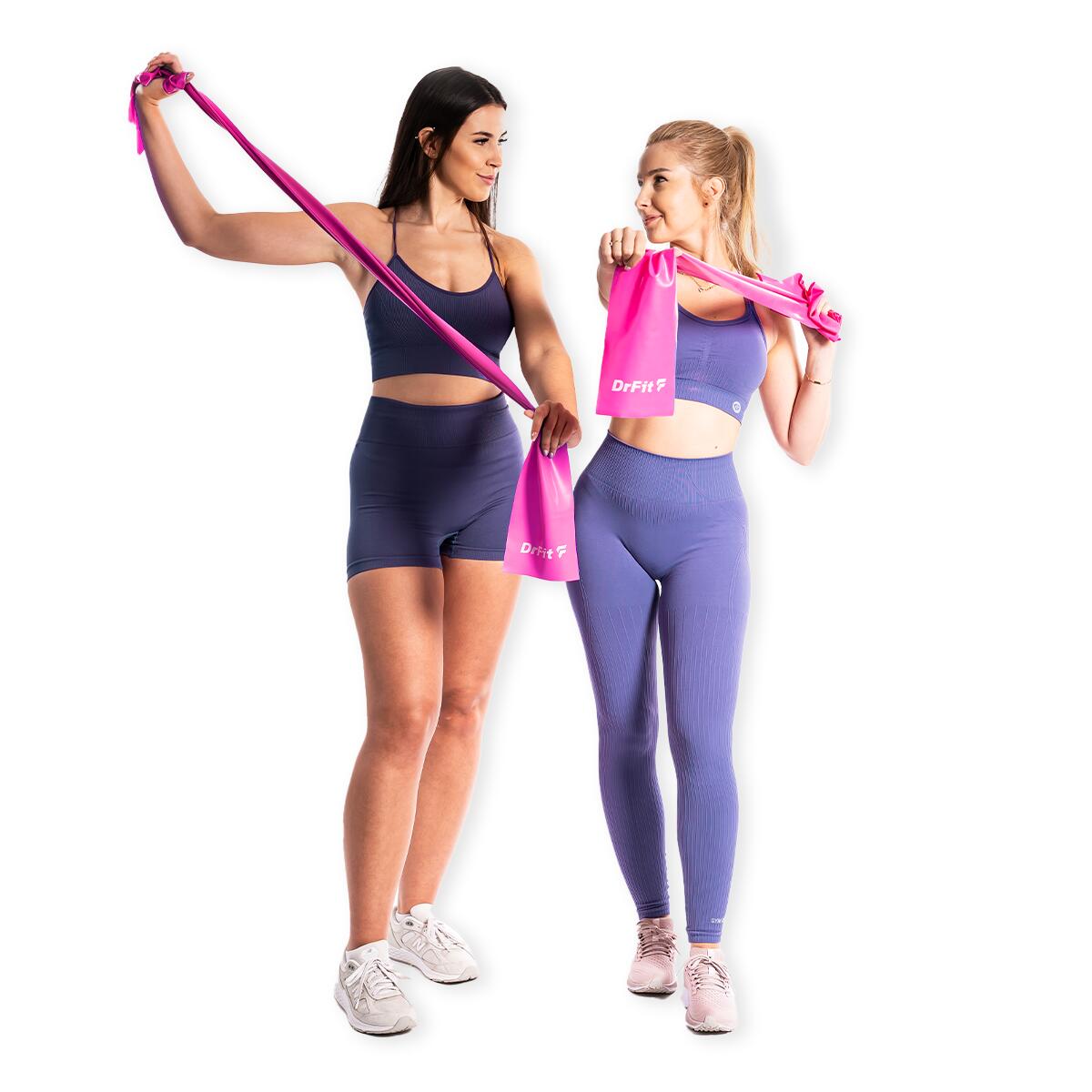 Unisex Taśma Oporowa Fitness Rehabilitacja Lateksowa do Ćwiczeń DrFit 7/7